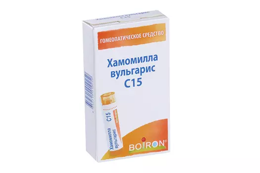Гомеопатические монокомпонентные препараты растительного происхождения, 4 г, гранулы гомеопатические C15 Хамомилла вульгарис
