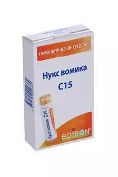 Гомеопатические монокомпонентные препараты растительного происхождения 4 г, гранулы гомеопатические C15 Нукс Вомика