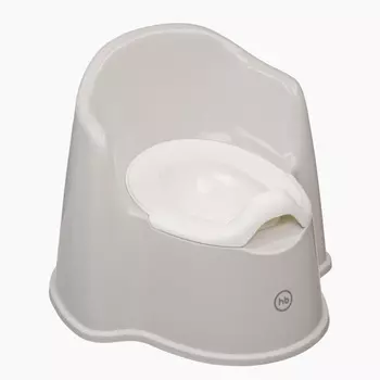 Горшок Хэппи Бейби детск, светло-сер