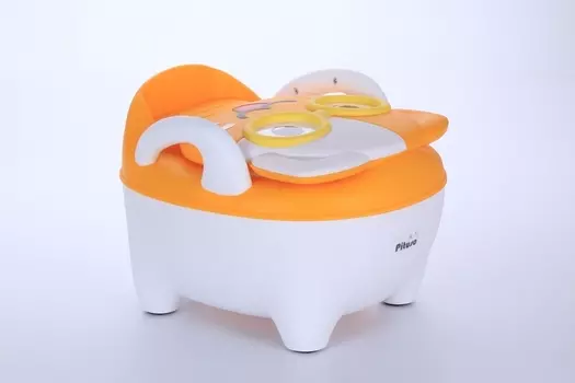 Горшок PITUSO котик в очках желтый детский