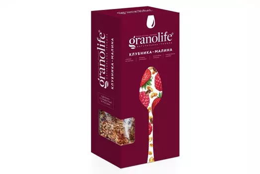 Гранола Granolife клубника/малина, 200 г