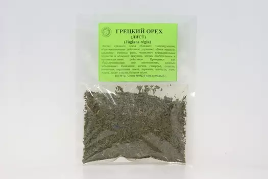 Грецкого ореха лист, 50 г, (4606675004976)