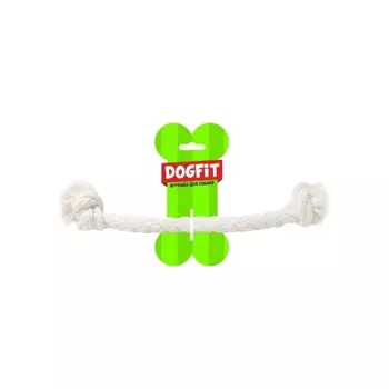 Грейфер DOGFIT д/собак из х/б каната прямой 2 узла 28 см