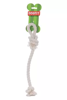 Грейфер DOGFIT д/собак из х/б каната петля и 2 узла 36 см
