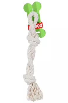 Грейфер DOGFIT д/собак из х/б каната двойной 2 узла и петля 36 см