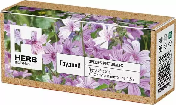 Грудной сбор Herb, 1,5 г, 20 шт, ф/п