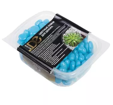 Грунт д/аквариума (5-10 мм) голубой 350 г