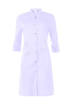 Халат Альба-С медицинский женский хлопок/полиэстер белый рукав 3/4