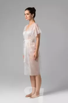 Халат Чистовье Кимоно без рук Люкс однораз, 10 шт