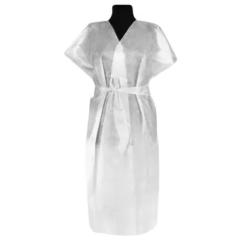 Халат Чистовье Кимоно спанбонд белый одноразовый, 10 шт