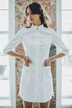 Халат Цветоформа женский медицинский М 110 3/4 р 44 белый