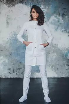 Халат Цветоформа женский медицинский М 175 р 48 белый