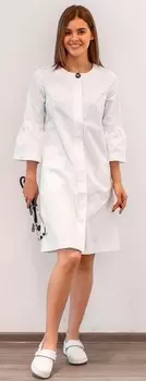 Халат DOCLIKE медицинский женский DL 301 белый р 42
