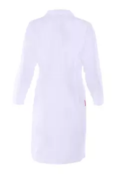 Халат ДОКТОР СТИЛЬ мед удлин с длинн рукавом кармашек на левой груди белый