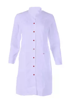 Халат ДОКТОР СТИЛЬ медицинский удлиненный с длинным рукавом белый