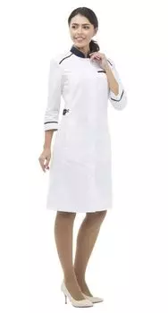 Халат Lantana Нэви медицинский белый/синий