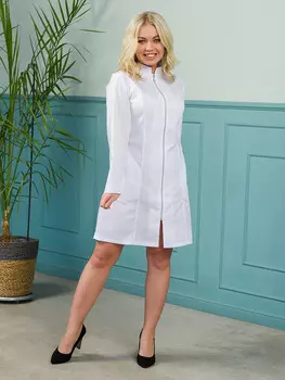 Халат медицинский ИридаМед М-043 белый р 50