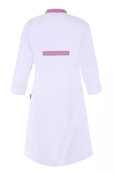 Халат медицинский ИридаМед м-066 белый/пудра р 48