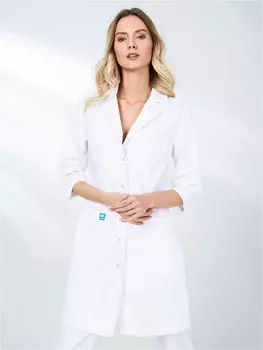 Халат медицинский Medcostume женский MC1012 белый р 50