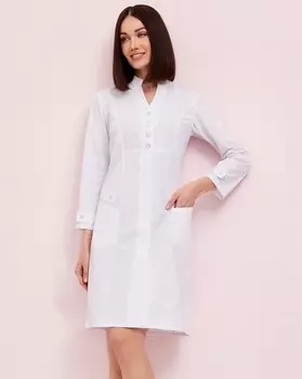 Халат медицинский Ника белый