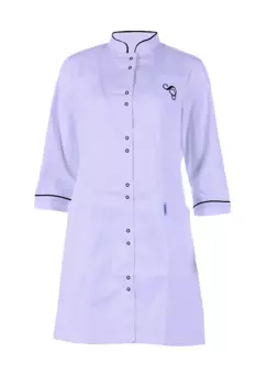 Халат медицинский Веста-ВЭЙ 3/4 рук р 50 (170-176) белый/черный