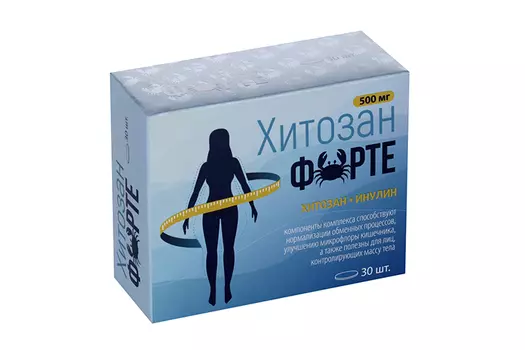 Хитозан Форте, 30 шт, таблетки покрытые оболочкой