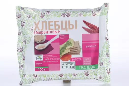Хлебцы Di&Di амарантовые без глютена, 100 г