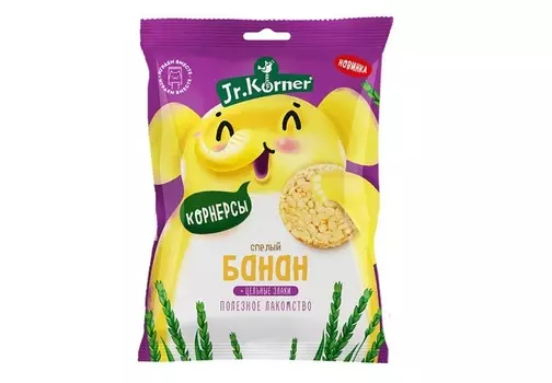 Хлебцы Jr.Korner мини рисовые хрустящие с бананом 30 г