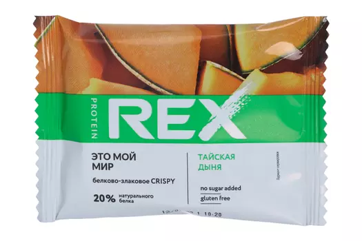 Хлебцы ProteinRex Crispy протеино-злаковые со вкусом тайская дыня 55 г