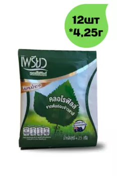 Хлорофилл в порошке 100% натуральный Бад Preaw Brand 12шт*4,25г