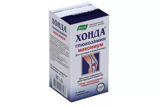 Хонда Глюкозамин максимум, 750 мг, 30 шт, таблетки Эвалар