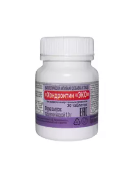 Хондроитин ЭКО, 1 000 мг, 30 шт, таблетки