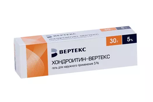 Хондроитин-Вертекс 5%, 30 г, гель для наружного применения