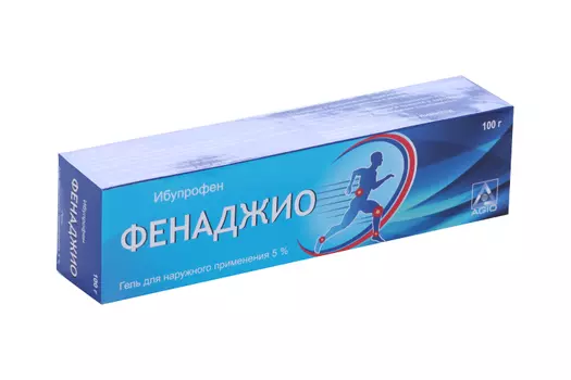 Ибупрофен Фенаджио 5%, 100 г, гель для наружного применения