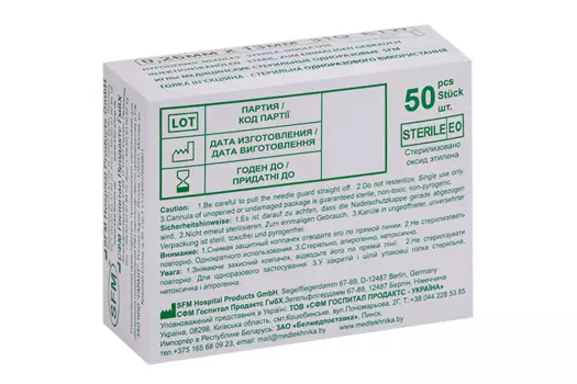 Игла SFM ETW медицинская о/р стерильная 31G (0,26х13 мм), 50 шт