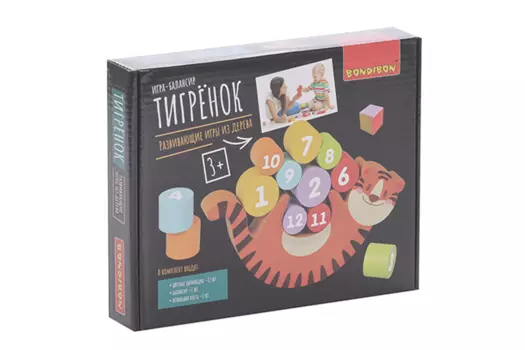 Игра-балансир BONDIBON развивающая из дерева Тигренок