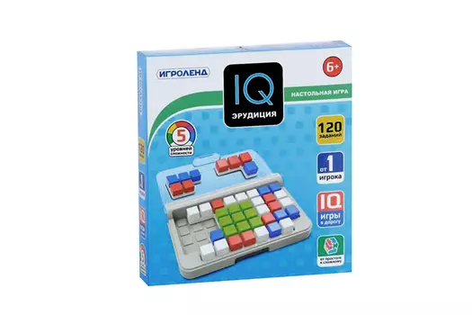 Игра настольная ИГРОЛЕНД эрудиция синий (896-054)