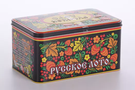 Игра Русское лото Нескучные игры хохлома в жестяной коробке