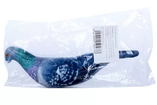 Игрушка Антицарапки д/кошек/котов голубь сизый с валерианой 22 см