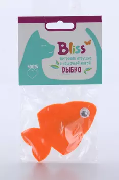 Игрушка Bliss с кошачьей мятой рыбка