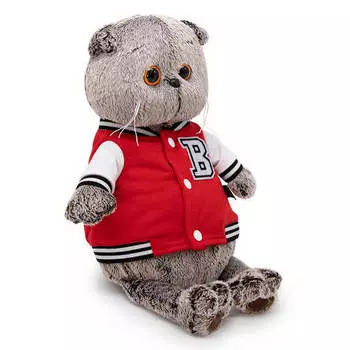 Игрушка Budi Basa Кот Басик в клубной куртке мягкая 19 см