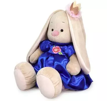 Игрушка Budi Basa мягконабивная зайка ми большой в в нарядном платье с вышивкой