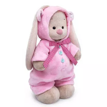 Игрушка Budi Basa Зайка Ми в меховом комбинезоне мягкая 25 см