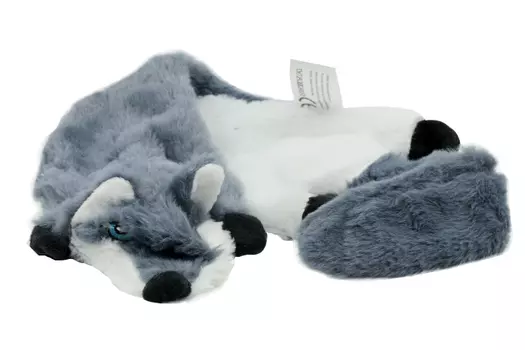 Игрушка Чистый котик д/домашних животных лис 60 см серый