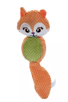 Игрушка Чистый котик д/домашних животных лиса 35 см оранжевый