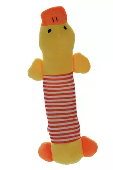Игрушка Чистый котик д/домашних животных утка 25 см желтый