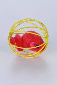 Игрушка Чистый котик д/кошек мышь в мячике 6 см
