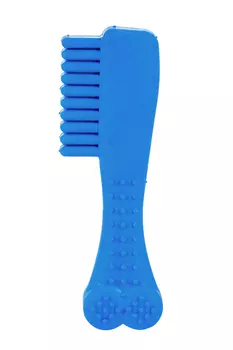 Игрушка Чистый котик д/собак щетка 13.5 см синий
