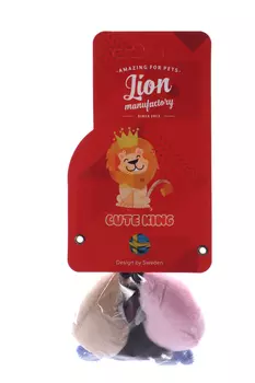 Игрушка д/кошки Lion Мышка с гречихой LMG-K0008-B 8 см 2 штуки в упаковке