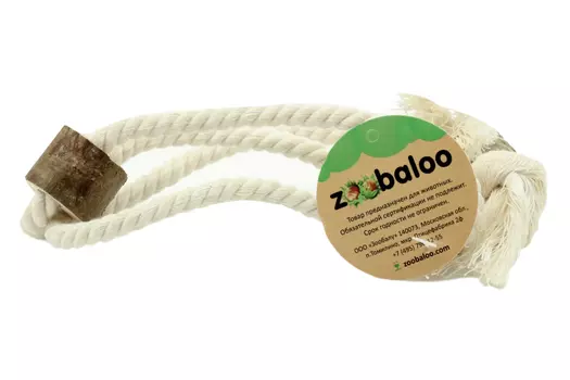 Игрушка д/птиц Зообалу двойное кольцо с боченками 25 см